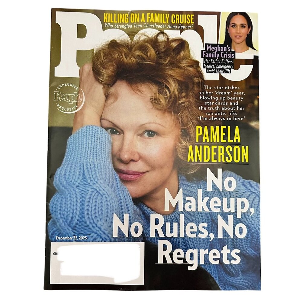 People Magazine December 22 2025 Pamela Anderson No Makeup No Rules No Regret